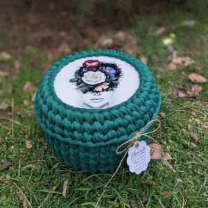 Crochet Jewelry Box Girl-Flower