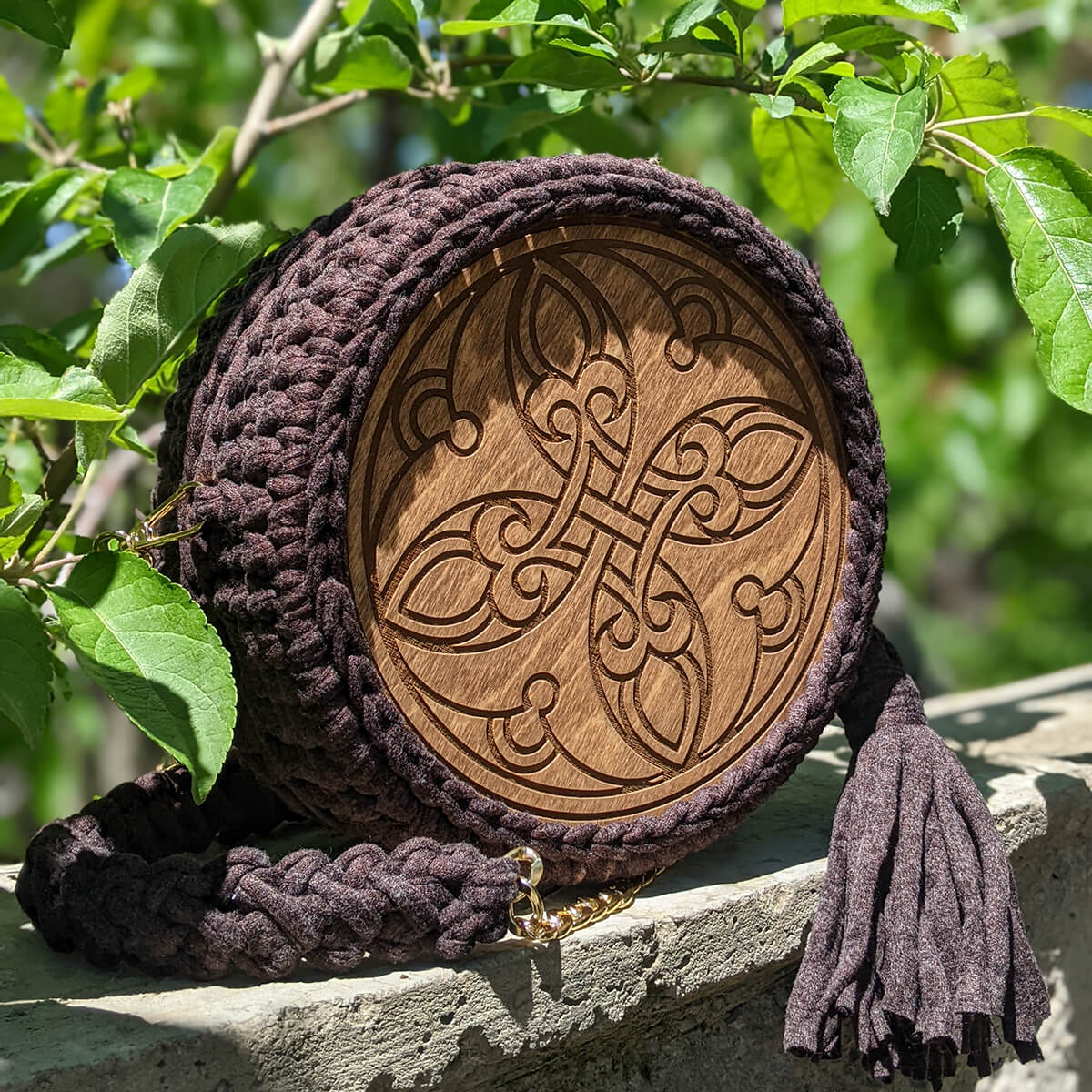 Crochet Round Bag Ornament