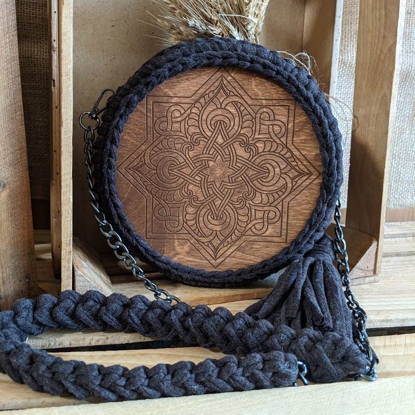 Crochet Round Bag Armenian Ornament