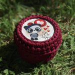 Crochet Jewelry Box Be happy