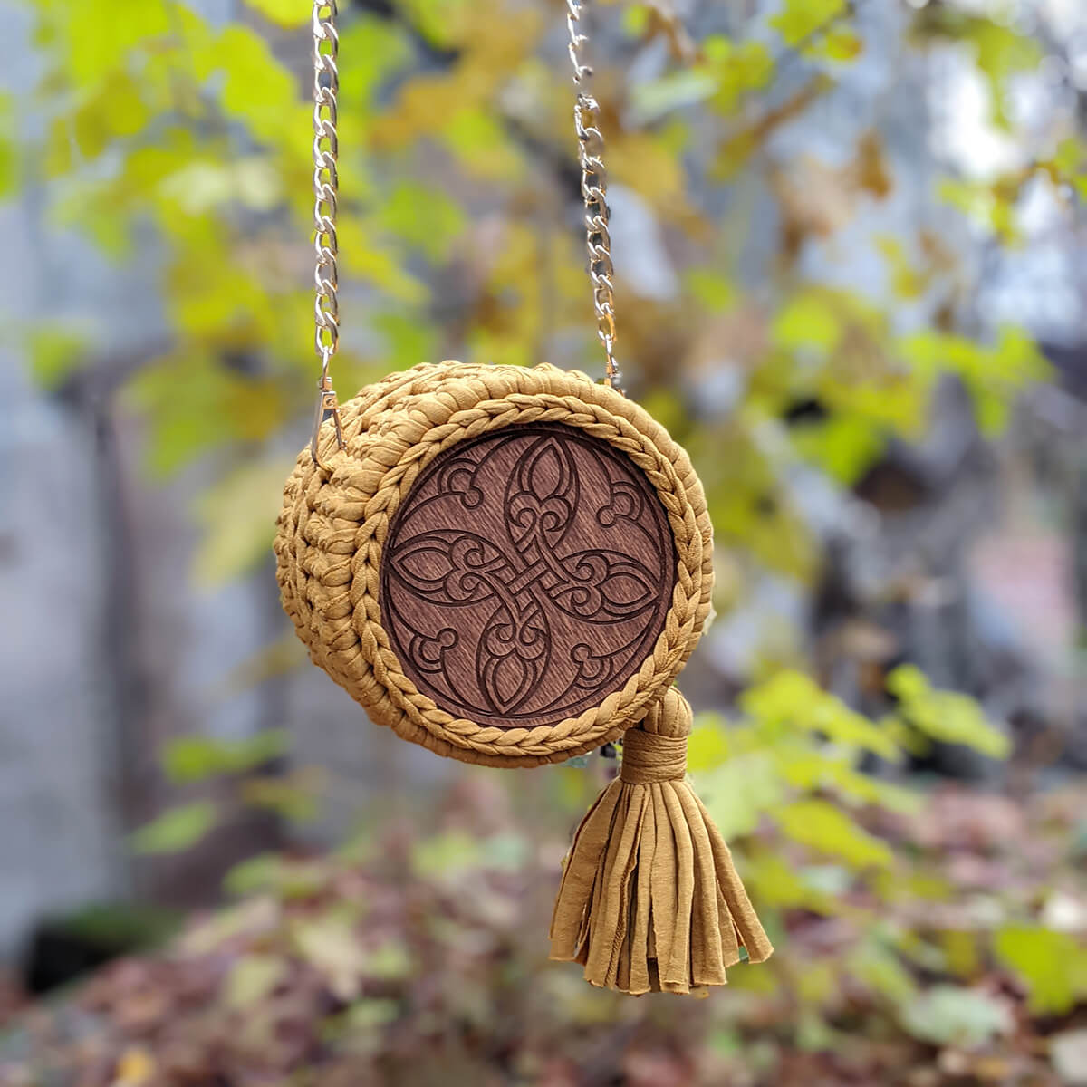 handmade Round Bag Ornament