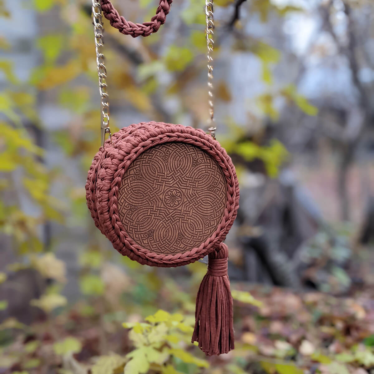 handmade Round Bag Ornament